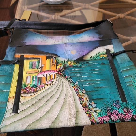 Anna by Anuschka hand painted leather handbag. - Picture 2 of 8